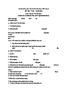 Hợp đồng thuê nhà (dành cho cá nhân tổ chức nước ngoài thuê nhà ở)