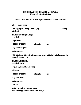 Mẫu hợp đồng thuê địa điểm dạy thêm ngoài nhà trường (chuẩn)